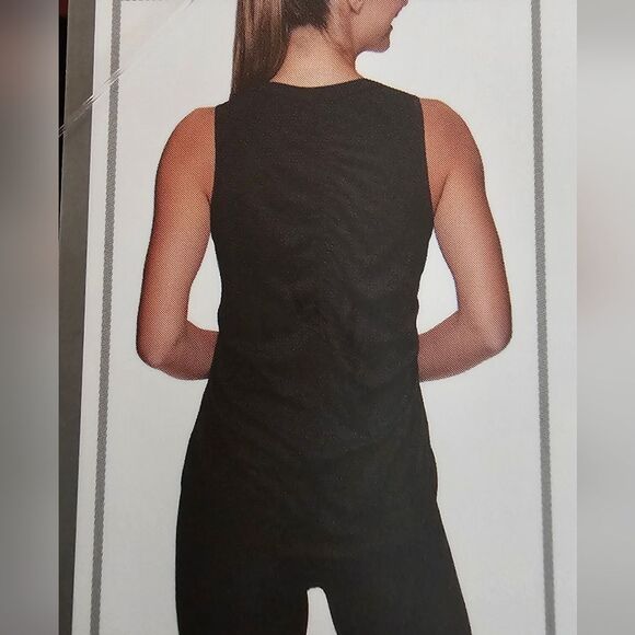 NWT RBX Jersey Tank With Rouching At Sides And Center Back. Size Large - Picture 2 of 2